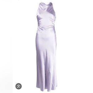 Reformation Casette silk dress in aura lavender NWT